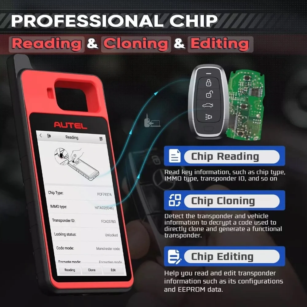 Autel KM100 KM100X KM100E Auto VIN IMMO Key Programming Diagnostic Scanner Tool - Picture 13 of 13